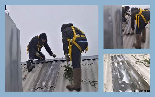 Заменили клеенку шифером: По поручению Госжилинспекции управляющая компания починила крышу пятиэтажки в Кашире!