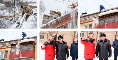 Порядка 15 тысяч кровель МКД очистили в Подмосковье в рамках акции Госжилинспекции «Ледниковый период»!